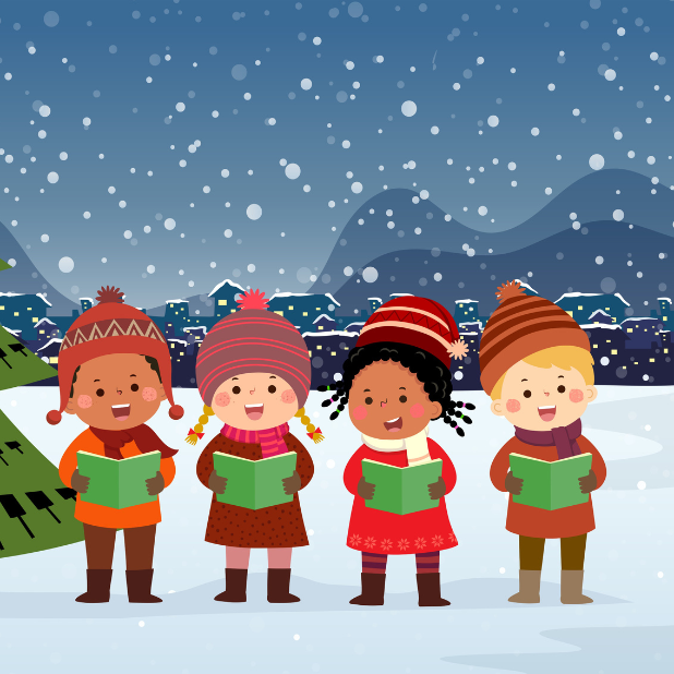 Kerst kinder koor